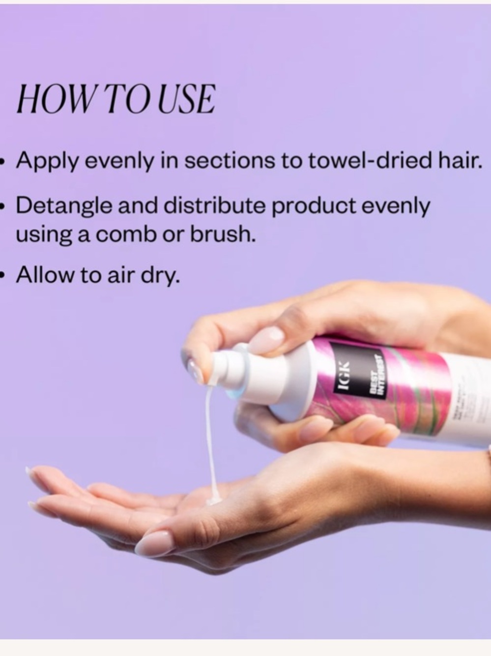IGK Best Interest Deep Repair Air Dry Styler seal split ends reduce breakage + - Picture 5 of 9